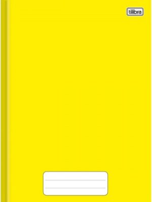 Caderno Brochura 1/4 Pautado 48 folhas 140mmx200mm Amarelo Tilibra