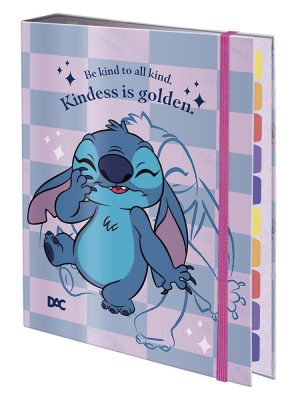Fichário Colegial Disney Stitch c/ 48 Folhas Decoradas