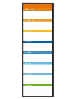 Quadro de Rotina Semanal 20x60 Stalo